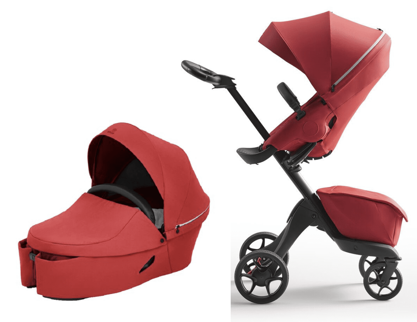 Stokke Xplory X Kombikinderwagen  – Kombi Kinderwagen Xplory X von STOKKE mit Babywanne + Sportsitz + Wickeltasche ✓ erhöhte Sitzposition ✓ pannenfreie Räder u.v.m. ► Jetzt bestellen